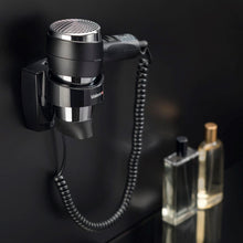 Load image into Gallery viewer, COSMIC Hairdryer Black Installation with Screws Measures 25 x 45 x 11.5 cm