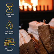 Load image into Gallery viewer, Ecoblaze Kiln-Dried Firewood Logs 20L, Eco Fuel Ready to Burn for Wood Burners