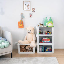 Load image into Gallery viewer, SmartStore Module 55L Open Fronted Storage Container With Lid, Stackable, White