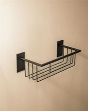 Load image into Gallery viewer, COSMIC Shower Basket Black Matte Adhesive Measures 10 x 12 x 30.5 cm