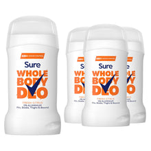 Load image into Gallery viewer, Sure Women Whole Body Deodorant Stick Fresh Citrus Aluminium Free 50ml, 3 Pack