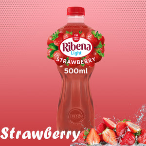 12 Pack of Ribena Strawberry Ready to Drink Juice, 500ml