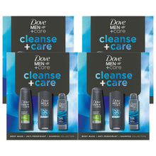 Load image into Gallery viewer, Dove Men+Care Gift Set Cleanse+Care Trio - Bodywash, Deodorant, Shampoo