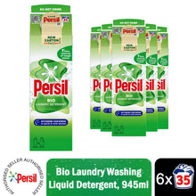 Load image into Gallery viewer, Persil Bio Gentle Fabric Clean Laundry 35 Washes Liquid Detergent 945ml, 6pk