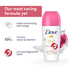 Load image into Gallery viewer, Dove Roll On Deo Go Fresh Pomegranate 72H Lasting Women's Anti-Perspirant, 50ml