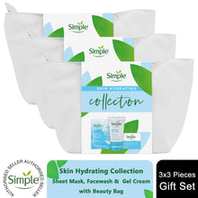 Load image into Gallery viewer, Simple Skin Hydrating Collection 3 Pieces Gift Set for Her with Wash Bag