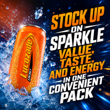 Load image into Gallery viewer, Lucozade Orange Glucose Sparkling Drink 330ml Fizzy Energy Beverage