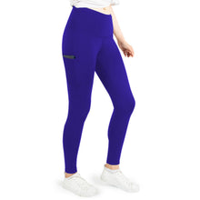 Load image into Gallery viewer, Flo Women's Tummy Control Sports Yoga Pants, Large Blue