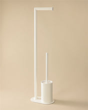 Load image into Gallery viewer, COSMIC Architect Sp Base Toilet Roll Holder with Integrated White Matte Brush