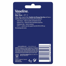 Load image into Gallery viewer, Vaseline Lip Balm Stick Aloe Vera 4g, 2 Pack Lip Therapy Moisturising Lip Care