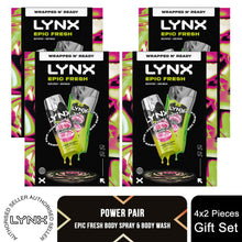 Load image into Gallery viewer, Lynx Epic Fresh Duo Gift Set with Body Spray &amp; Bodywash - Zesty Clean Scent