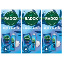 Load image into Gallery viewer, Radox Soak &amp; Soothe Bathing Collection with Muscle Soak Gel &amp; Salts Gift Set