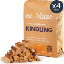 Load image into Gallery viewer, Ecoblaze Kiln Dried Kindling Wood 480 (120x4 Boxes) Fire Sticks for Log Burners