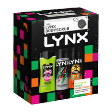 Load image into Gallery viewer, LYNX All Stars Trio &amp; Body Scrub Gift Set 3 piece, Choose Your Pack Size 1,2,3 or 4