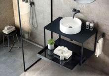 Load image into Gallery viewer, COSMIC Architect Stool | Black | Circular Stainless Steel Design