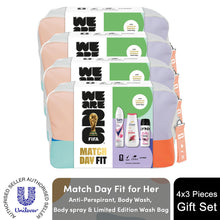 Load image into Gallery viewer, FIFA Match Day Fit Gift Set for Her with Body Wash Body Spray and Wash Bag