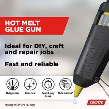 Load image into Gallery viewer, Loctite Hot Melt Glue Gun for Crafts &amp; Repairs with 2x Glue Stick Refills, Black