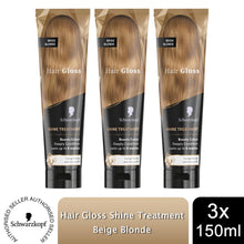 Load image into Gallery viewer, Schwarzkopf Hair Gloss Shine Light Brown, Beige Blonde &amp; Cacao Brown, 150ml