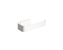 Load image into Gallery viewer, COSMIC Nea Toilet Paper Holder No Lid, Rectangular Design, Matte White Metal