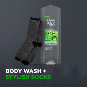 Dove Men+Care Gift Set Refresh+Care Extra Fresh Body Wash & Socks 1 Piece