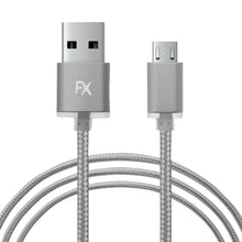 Load image into Gallery viewer, Fx Braided Micro USB Data Cable, Gold, Rose Gold, Space Grey, Silver[Space Grey]