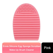 Load image into Gallery viewer, Silicone Egg Sponge Scrubber Make-Up Brush Cleaner - Pink
