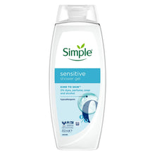 Load image into Gallery viewer, Simple Sensitive Shower Gel 450ml 12-Pack Multipack