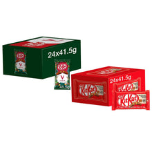 Load image into Gallery viewer, Nestle Chocolate Bar KitKat Vegan 24x41.5g &amp; KitKat Milk 24x41.5g 4 Finger bar