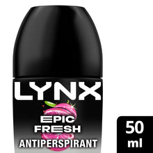 Load image into Gallery viewer, Lynx Epic Fresh Anti Perspirant Roll On 48H Anti Sweat Protection 50ml, 12 Pack