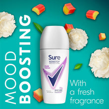 Load image into Gallery viewer, 3x Sure Women Motion Sense AP Deodorant Rollon 72H Nonstop, Pure Fresh - 50ml