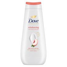 Load image into Gallery viewer, Dove Advanced Care Rebalancing Peach&amp; Rice Milk Moisturising Body Wash 400ml,6pk