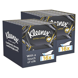Kleenex Extra Large Silk Care Facial Tissues, 32 Pack