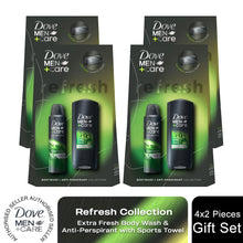 Load image into Gallery viewer, Dove Men+Care Refresh Extra Fresh 2 Pieces Gift Set for Him with Sports Towel