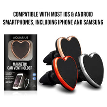 Load image into Gallery viewer, 2xAquarius Universal Magnetic Heart Shaped Phone Car Mount with Firm Grip, Red