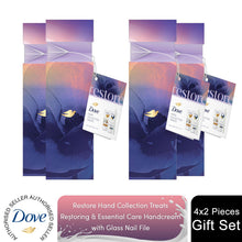 Load image into Gallery viewer, Dove Restore Hand Collection Treats 2 Pieces Gift Set for Her with Nail File