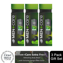Load image into Gallery viewer, Dove Men+Care Extra Fresh Body Wash Gift Set for Men with Exclusive Socks