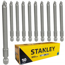 Load image into Gallery viewer, STANLEY POZI 2PT POWER BIT 100MM (1 X 10)