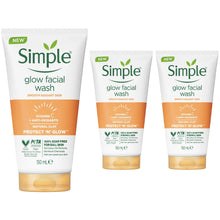Load image into Gallery viewer, Simple Face Wash Range-Moisturising, Refreshing, Clear Pore Scrub or Glow, 150ml