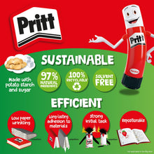 Load image into Gallery viewer, Pritt Child-Friendly Glue Sticks for Arts &amp; Crafts Activities 43g, 16 Sticks