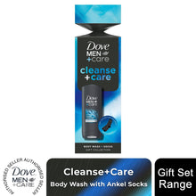 Load image into Gallery viewer, Dove Men+Care Cleanse+Care Gift Set with Clean Comfort Bodywash &amp; Socks