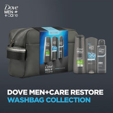 Load image into Gallery viewer, Dove Men+Care Restore Washbag Essentials Gift Set, Choose Pack Size 1,2,3 or 4