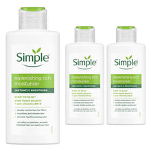 Load image into Gallery viewer, 3xor6x 125ml Simple KindtoSkin 12H Moisturisation Replenishing Rich Moisturiser