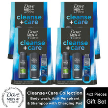 Load image into Gallery viewer, Dove Men+Care Cleanse+Care Gift Set with Bodywash, Deodorant &amp; Shampoo
