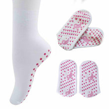 Load image into Gallery viewer, Envie Tourmaline Magnetic Health Socks White Wellness Therapy Comfort Pair Care