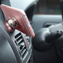 Load image into Gallery viewer, Aquarius Universal Magnetic Car Mount Phone Holder For Smartphone, Rose Gold