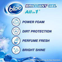 Load image into Gallery viewer, Bloo Toilet Rim Blocks Brilliant Gel All in 1 Cleaner Arctic Ocean Scent, 7x42g