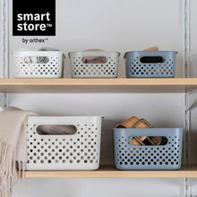 Load image into Gallery viewer, SmartStore Essence 1.3L Slim Storage Basket, Pack of 3 Organiser Boxes, in Linen