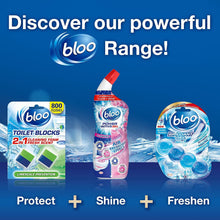 Load image into Gallery viewer, Bloo Toilet Rim Blocks Limescale Prevention with 2in1 Cleaning Foam 14 Pack