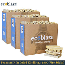 Load image into Gallery viewer, Ecoblaze Kiln Dried Kindling Wood 1800(120x15 Boxes) Fire Sticks for Log Burners
