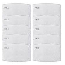 Load image into Gallery viewer, Replacement Filters for Face Mask Pk of 10 - Breathable Multi-Layer Filter Pads